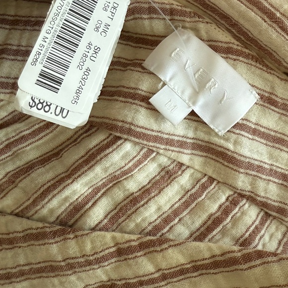 Every Women’s Striped Cotton Dolman Sleeve Boho Flowy Dress Striped Cream Medium - Picture 10 of 10